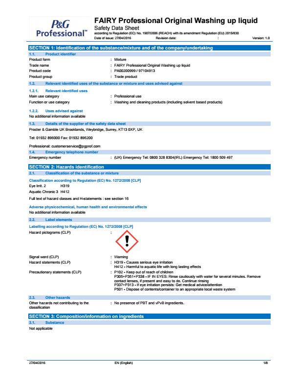 FWUL/5 COSHH FWUL/5 COSHH