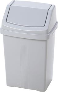 Show details for Grey Plastic Swing Top Bin - 50Ltr