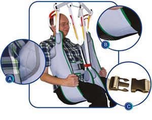 Show details for Aquila Toileting Sling with Loops - Small The Aquila toileting sling is a high quality sling enable patients to be toileted with ease