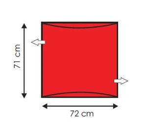 Andway Compact Slide Sheet - Red - 72 x 71cm