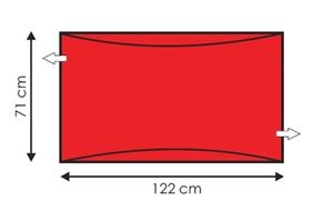 Andway Standard Slide Sheet - Red - 122 x 71cm