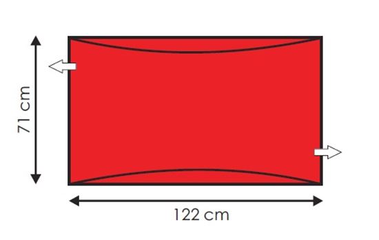 Picture of Andway Standard Slide Sheet - Red - 122 x 71cm
