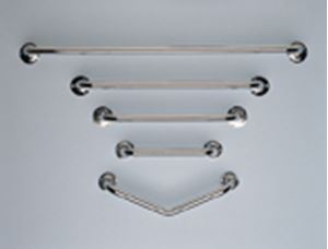 Show details for Chrome plated steel grab rail (18") Chrome plated steel grab rail (18")