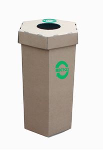 Show details for Waste Recycling Bin - 60Ltr - Flat Pack
