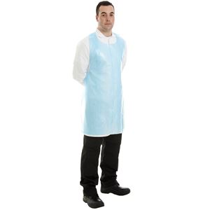 Supertouch Polythene Apron -Blue
