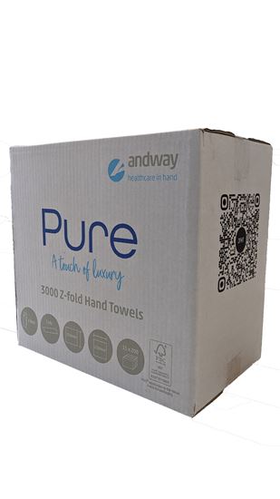 Picture of Z-Fold Hand Towel - White (3000)