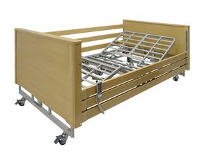 Show details for AGENA Bariatric Profiling Bed 1200mm Wide  - Light Oak Finish This Bariatric profiling bed is both sturdy and comfortable. Suitable for supporting a weight of up to 50 stone/ 318kg making it perfect for the larger patient