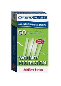 Show details for Wound closure strip 6x75mm (3`s)