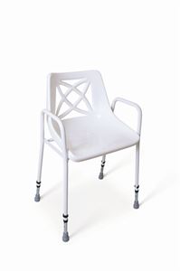 Show details for Andway Static Shower Chair with Adjustable Height Legs