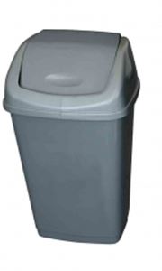 Show details for Grey Plastic Swing Top Bin - 25Ltr