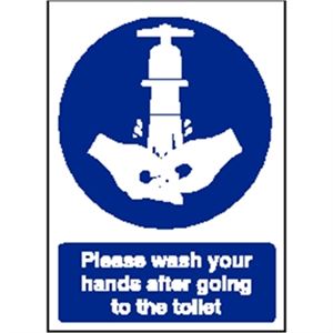 Show details for Toilet Wash Your Hands Sign Toilet Wash Your Hands Sign
