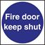 Picture of Fire Door Sign, Self adhesive 100 x 100mm