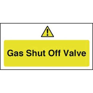 Show details for Gas Shut Off Sign Valve Sign Gas Shut Off Sign Valve Sign