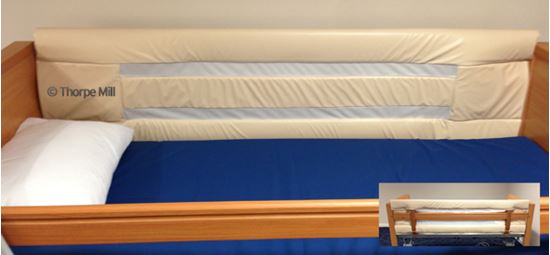 Picture of 3 Rail Profile bed bumpers with mesh insert (velcro)