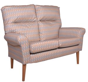 Show details for Riccione High Back 2 Seater X Range Fabrics Riccione High Back 2 Seater - nursing home settee