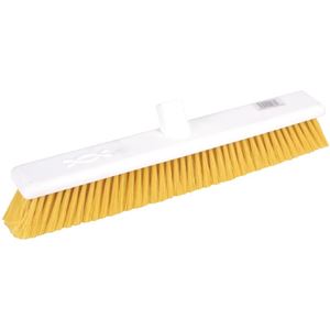 Show details for Jantex Hygiene Broom Soft Bristle Yellow 18in Jantex Hygiene Broom Soft Bristle Yellow 18in