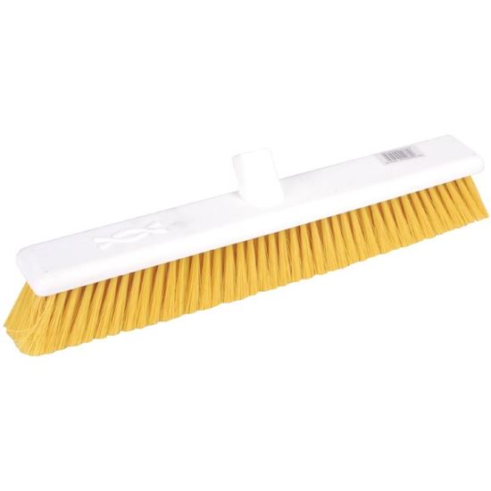 Picture of Jantex Hygiene Broom Soft Bristle Yellow 18in
