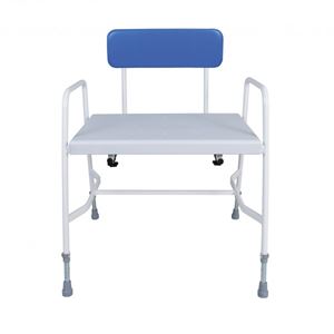 Show details for Bariatric Adjustable Vinyl Back Shower Chair