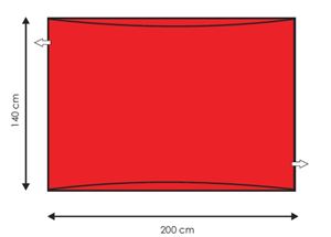 Andway Ex.Large Slide Sheet - Red - 200 x 140cm