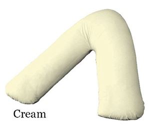 Show details for FR polyester V-Shaped Pillowcase - Cream