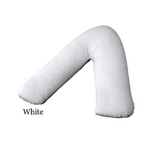 Show details for FR polyester V-Shaped Pillowcase - White
