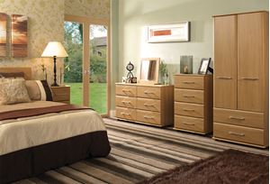 Show details for ANTLIA Bedroom Furniture Set with 4 Drawer Chest