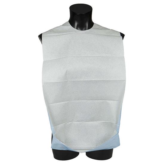 Picture of Disposable Bib - Heavy Duty 37x75cm (100) with sticky tab