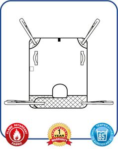 The Aquila bathing sling is a highly supportive full body sling designed for bathing and offers additional padding supports