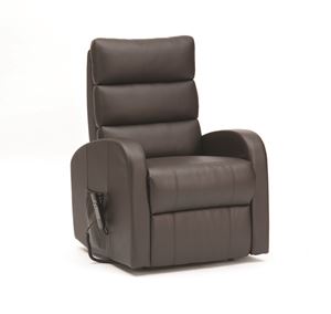 Show details for Dual Motor PU Riser Recliner - Black - 3 tier back