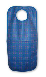 Show details for Adult apron 45x90cm snap closure - Blue Stewart