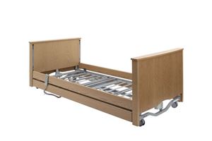 Show details for Bradshaw Low Profiling Bed - Light Oak Finish