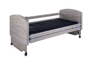 Show details for ELECTRA LOW Profiling Bed with siderails Grey Finish