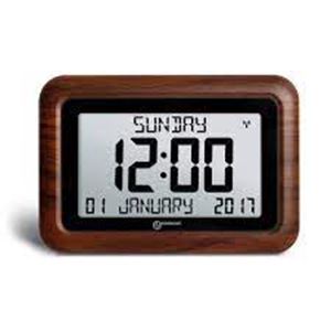Show details for Radio Controlled Wood Clock