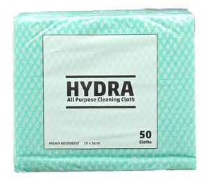 Hydra All Purpose Cloth Semi Disposable 35x37cm-Green (50)