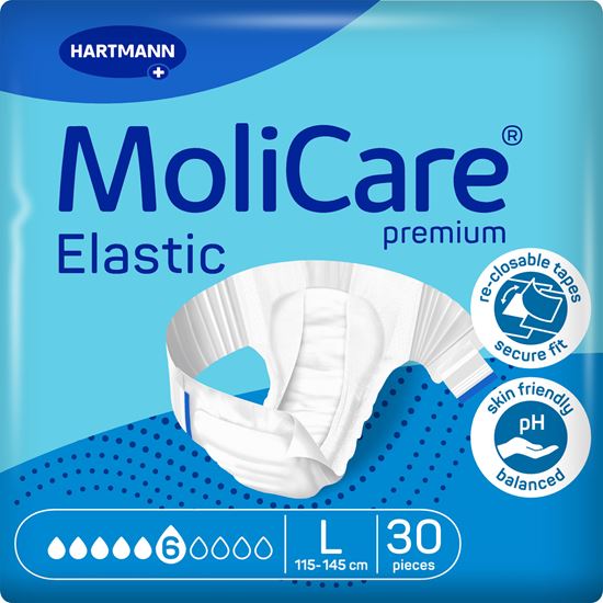 Picture of MoliCare Premium Elastic 6D Large, 3x24 Case