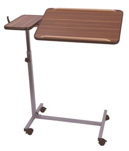 Show details for Deluxe Overbed Table Table - Twin Top & Castors