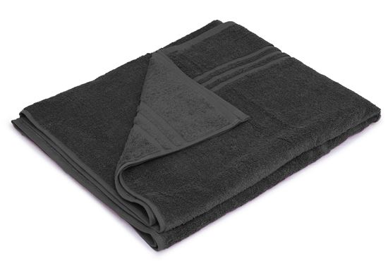 Picture of Bath Towel 500g - Black (3 Pack)