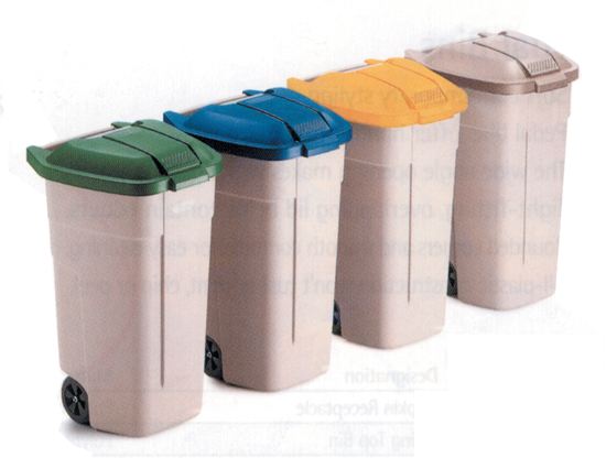 Picture of Mobile Container lid for 12901 - Green/Blue/Beige/Yellow.