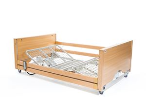 Encore Bariatric Low - an electric hi-lo 4 section profiling 120cm wide care bed with a great balanced functionality
