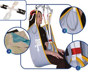 Aquila Lifting Sling with Padded Legs Large - Clip Fixings