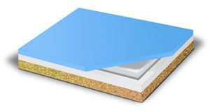Bariatric 3 layer foam cushion with gel insert