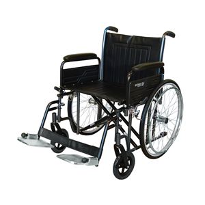 Bariatric Wheelchair detachable arms swing away Footrests 56cm (22")