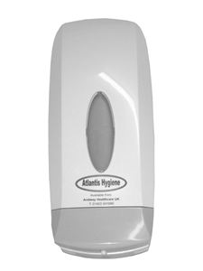 1000ml Plastic Soap - Wht (WCS065)