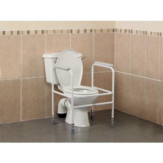 Picture of Adjustable Height Heavy Duty Floor Fixing Toilet Surround