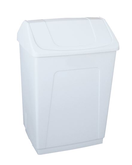 Picture of Extra Heavy Duty Swing Top Bin - White, 55lTR.