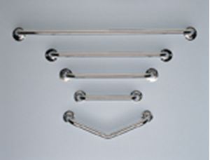 Chrome plated steel grab rail (18")