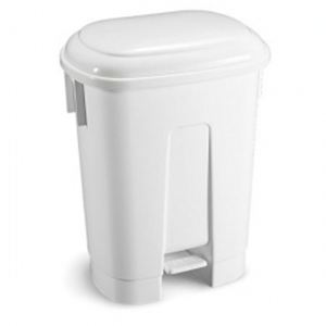 60L Stylish design pedal bin - White