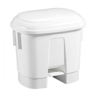 30L Stylish design pedal bin - White