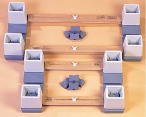Langham linked bed raisers (bed width 24-35")