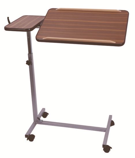 Picture of Deluxe Overbed Table Table - Twin Top & Castors